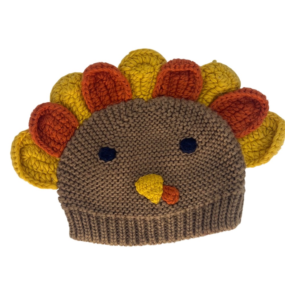 Just One You Made by Carter's Kids Turkey Beanie Hat One Size Thanksgiving‎ Knit